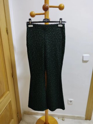 Pantalones campana verdes