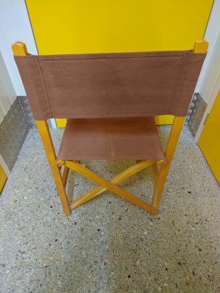Silla Director Plegable Madera y Tela