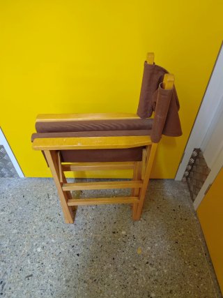 Silla Director Plegable Madera y Tela