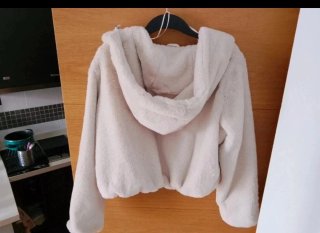Abrigo de pelo ZARA con capucha