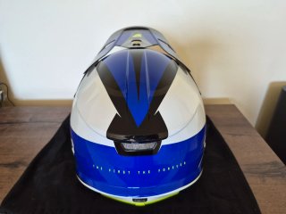 Capacete Thor Sector Fader Azul e Amarelo