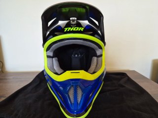 Capacete Thor Sector Fader Azul e Amarelo