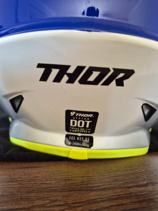 Capacete Thor Sector Fader Azul e Amarelo