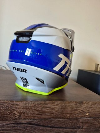 Capacete Thor Sector Fader Azul e Amarelo