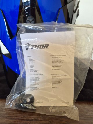 Capacete Thor Sector Fader Azul e Amarelo