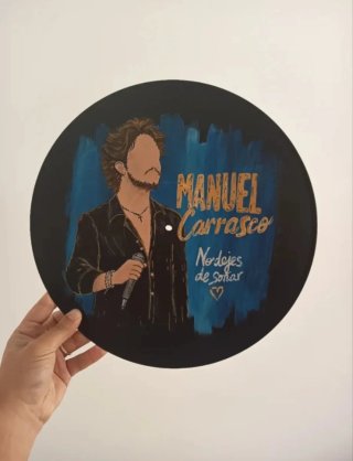 Vinilo Decorativo Manuel Carrasco Pintado a Mano