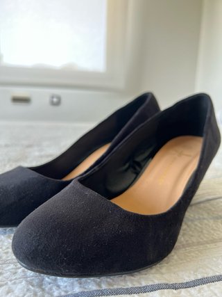Zapatos de cuña negros