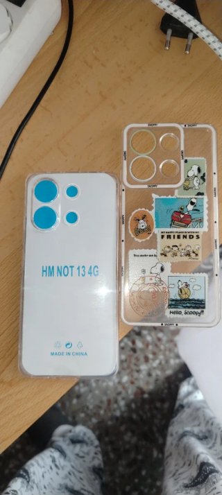 2 Fundas móvil Snoopy REDMI NOTE 13 4G 4 Cristales