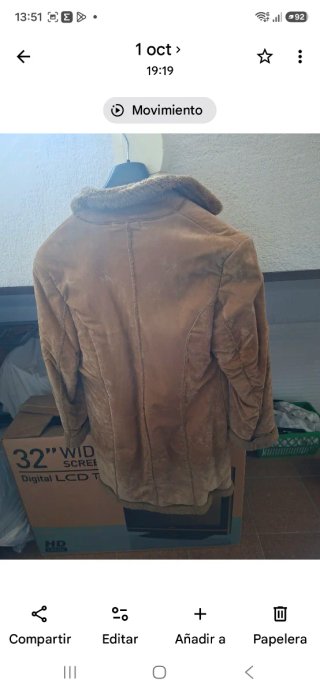 Abrigo de señora Virgao marrón