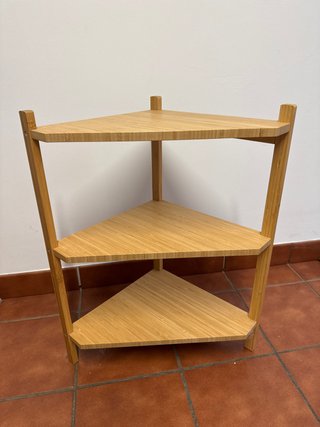 Estantería de Esquina de Bambú 34x60