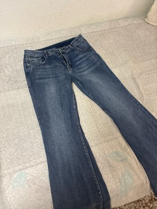 Pantalones de campana vaqueros