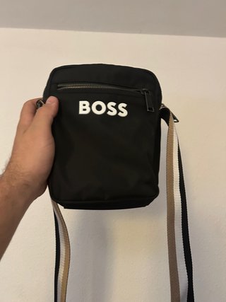 Mariconera Boss Negra Multicolor