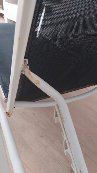 Hamaca de hierro y tela
