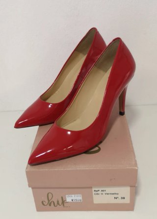 Sapatos de Salto Vermelhos Tam. 39 - Novo