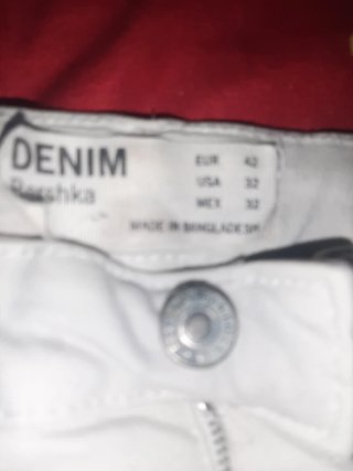 Vaqueros Blancos Rotos Zara Talla S