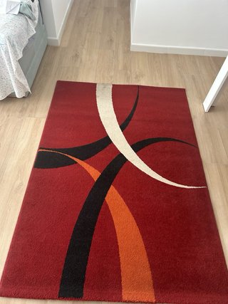 Alfombra moderna diseño curvo