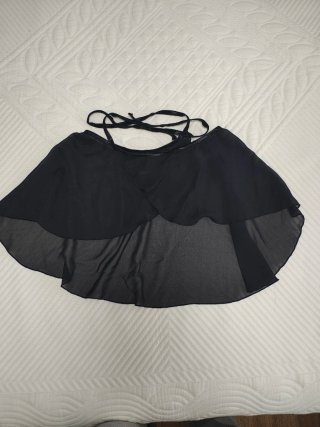 Falda de ballet negra talla 10-12