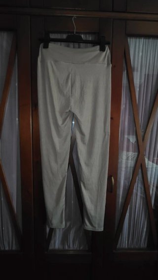 Malla de mujer canalé beige