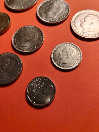 Lote monedas españolas 100, 50, 25 Pesetas