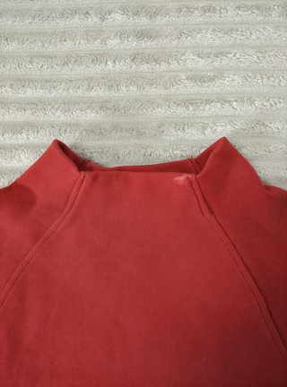 Top Crop Zara Rojo Manga L C0053