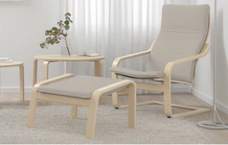 Sillón IKEA Poäng con Reposapiés