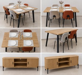 Mesa de Comedor Extensible y Mueble TV