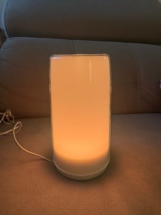 Lámpara de mesa Teckin blanca