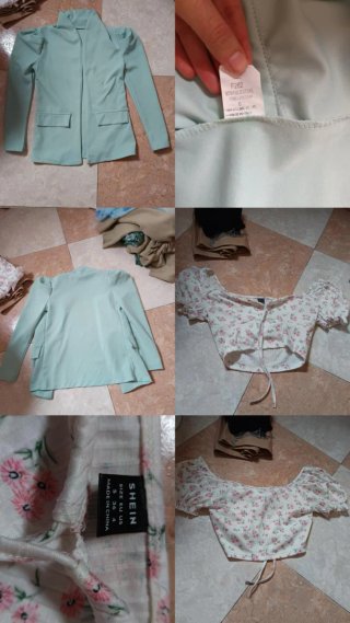 Pack 2 Ropa Mujer SHEIN S/36 Verde y Rosa