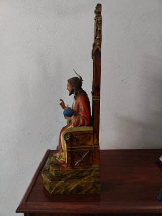 Sagrado Corazón de Jesús Entronizado Olot 70cm