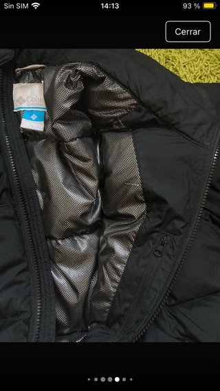 Chaqueta Puffer Columbia Negra