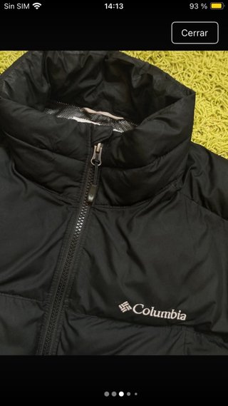 Chaqueta Puffer Columbia Negra