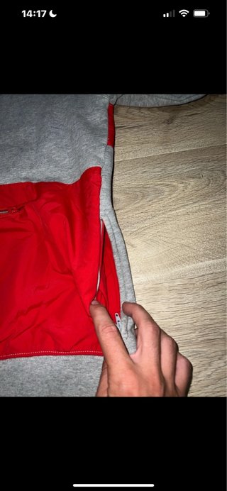 Sudadera Stüssy Gris y Roja