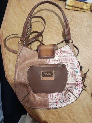 Bolso Anekke Marrón y Beige