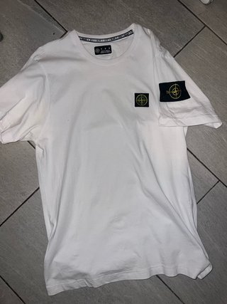 Camiseta Stone Island Blanca Talla M