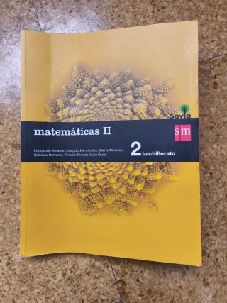 Matemáticas II, 2 Bachillerato