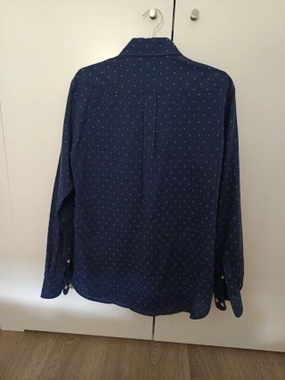 Camisa Montepicaza Azul Estampada