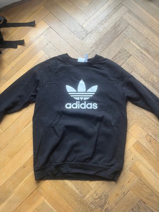 Sudadera Adidas Negra Logo Trefoil