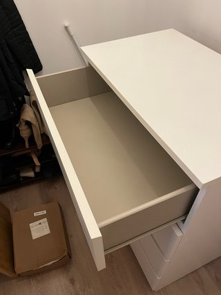 Cajonera Malm Ikea Blanca 4 Cajones