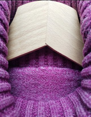 Jersey morado vintage lana y mohair