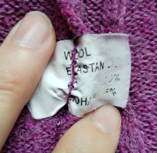 Jersey morado vintage lana y mohair