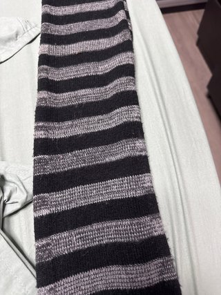 Bufanda Levi's Rayas Negro/Gris