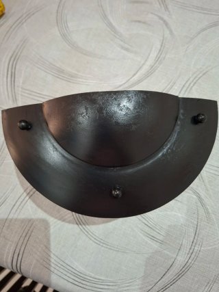 Farolillo ámbar cristal y metal