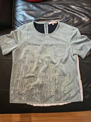 Camiseta Vilagallo Plateada Talla 42