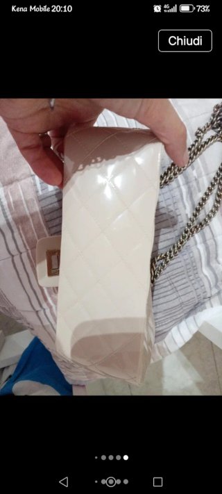 Borsa donna trapuntata beige