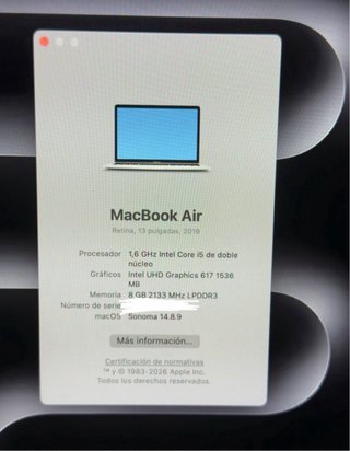 MacBook Air Retina 13 2019 Plata