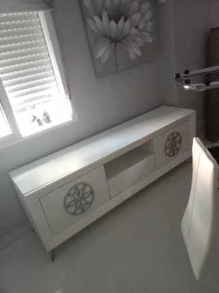 Mueble TV Blanco 180x40cmrecojer ptosantamaria
