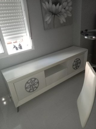 Mueble TV Blanco 180x40cmrecojer ptosantamaria