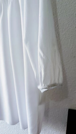 Blusa para baturra puntillas blanca TALLA 44 -42