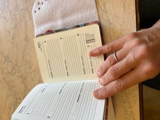 Diario in ecopelle formato A6
