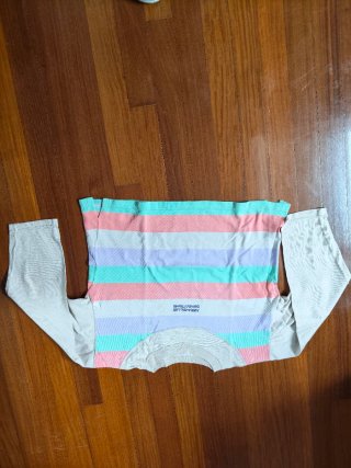 Conjunto mujer L camiseta manga larga+shorts vntge